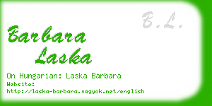 barbara laska business card